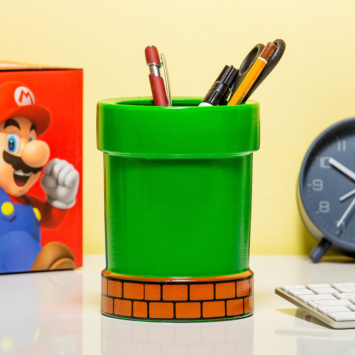 Paladone super mario pipe plante piranha et porte-stylo