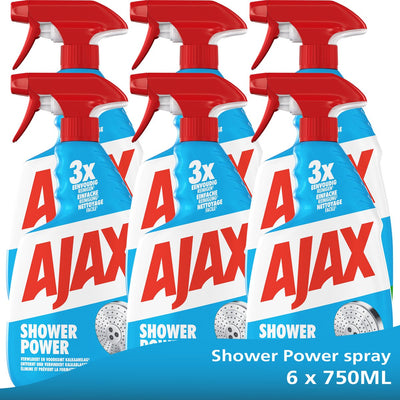 Ajax spray douche puissant 6 x 750 ml - pack économique