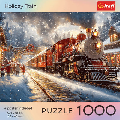 Trefl Puzzle 1000 pièces Puzzle Train de Noël pour Adultes.