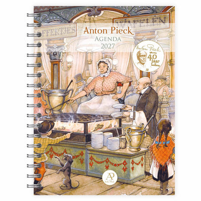 Agenda de bureau Comello Anton Pieck poffertjes et gaufres 2027