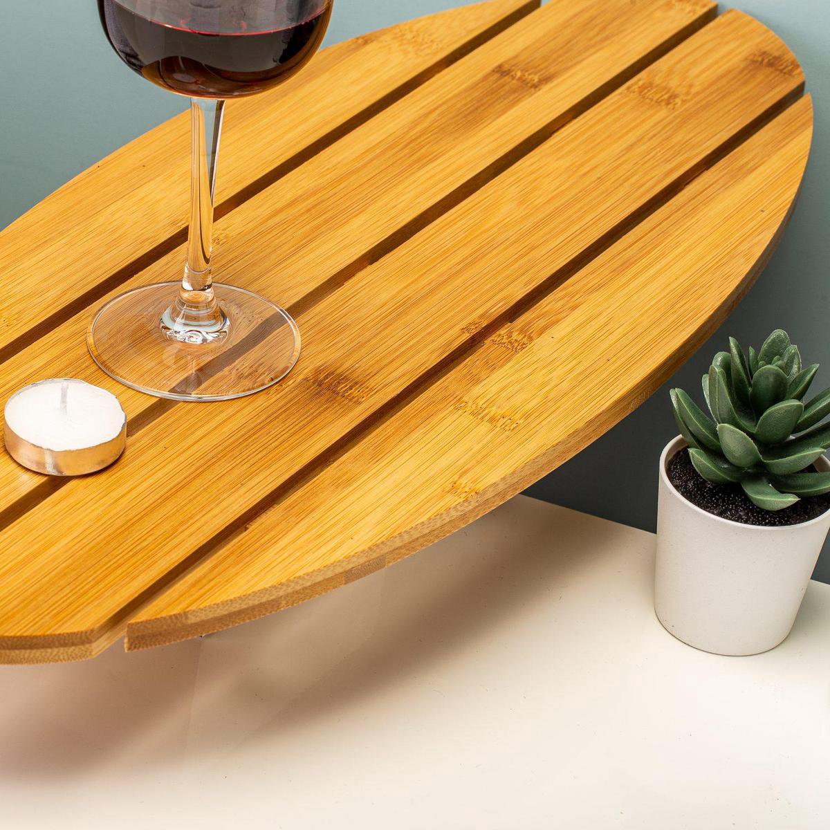 Planche de bain planche de surf Kikkerland - baignoire table d'appoint - spa - cadeau fête des mères