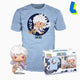 Funko-pop ! tee-shirt - luffy gear five + chemise - taille l