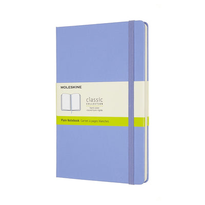 Carnet classique Moleskine - grand - couverture rigide - vierge - bleu hortensia