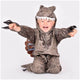 Den goda fen déguisement dinosaure costume spinosaure - 98-104cm - 3-4 ans - marron