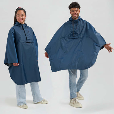 Poncho de pluie Rogelli Commuter Core - imperméable - bleu - taille unique