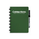 Carnet effaçable Correctbook a5 – vert forêt – ligné – carnet réutilisable – avec lingette pour stylo – peut être complété par des pages supplémentaires