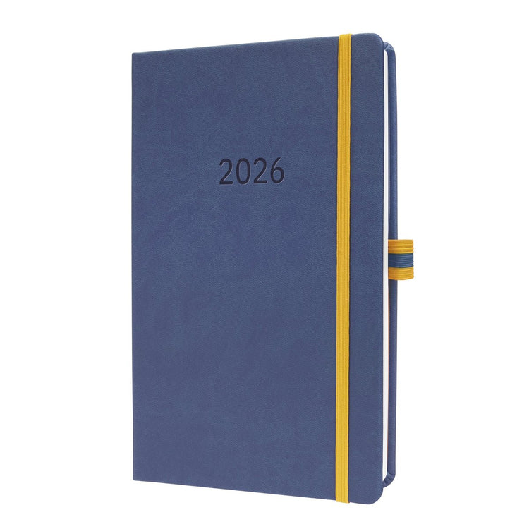 Agenda hebdomadaire Sigel linescape 2026 - format a5 - bleu - couverture rigide - si-l2602