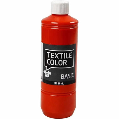 Creativ Company Textile Couleur semi-couverture de peinture textile orange, 500 ml