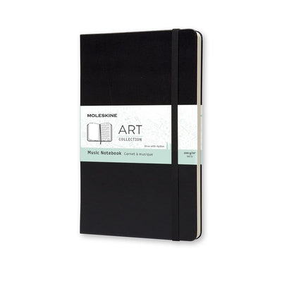 Carnet de musique artistique Moleskine - grand - couverture rigide - noir