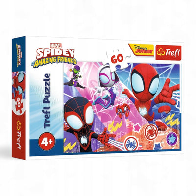 Trefl puzzle spidey 60 pièces - aventure héroïque