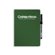 Carnet effaçable Correctbook a5 – vert forêt à gratter – intérieur mixte – carnet réutilisable – avec lingette pour stylo