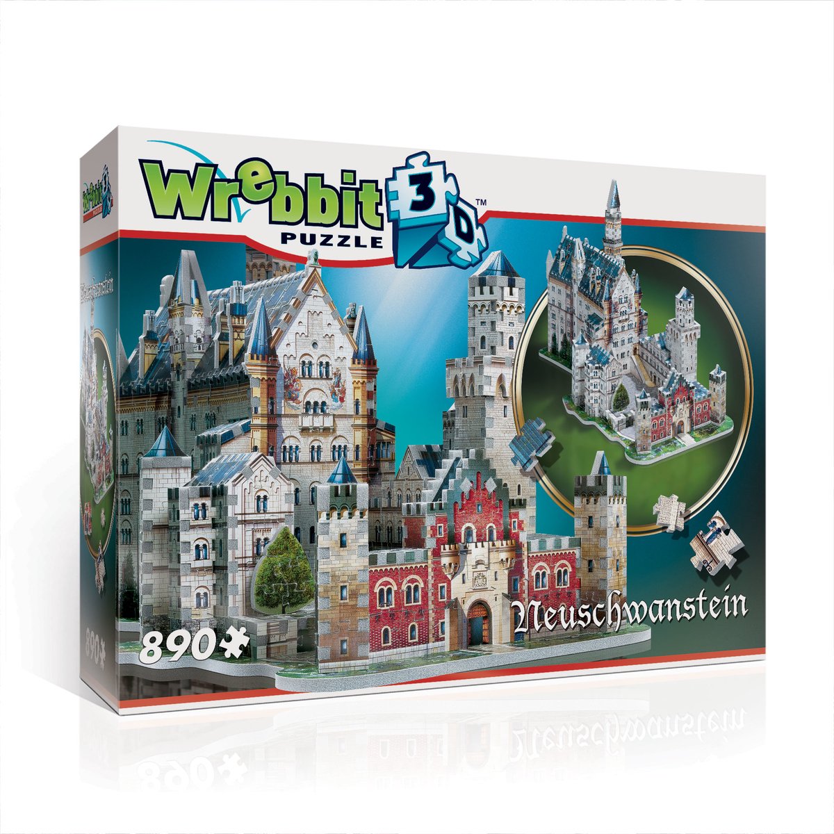 Wrebbit Château de Neuschwanstein - Puzzle 3D - 890 pièces