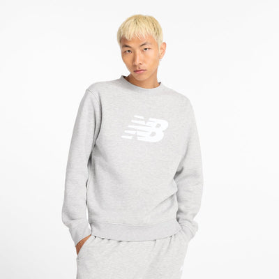 Pull homme New Balance Sport Core Brushed Crew - gris athlétique