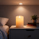 Bougie LED Arti casa - minuterie 6 heures - fonctionne sur batterie - 7,5 x 10 cm - ivoire