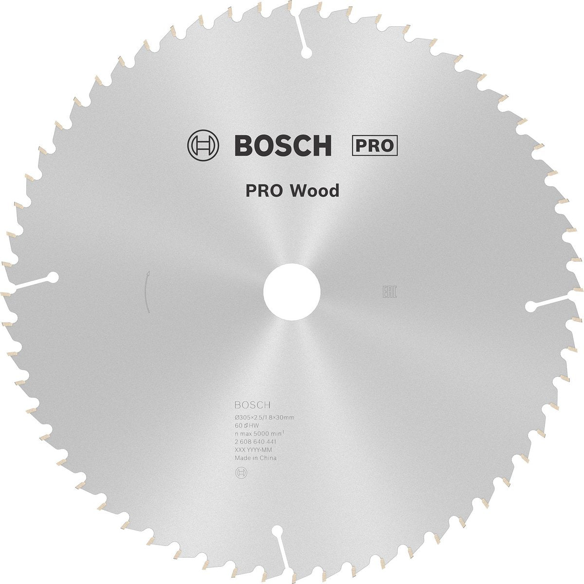 Lame de scie circulaire à bois Bosch Pro, 305 x 2,5 x 30 mm