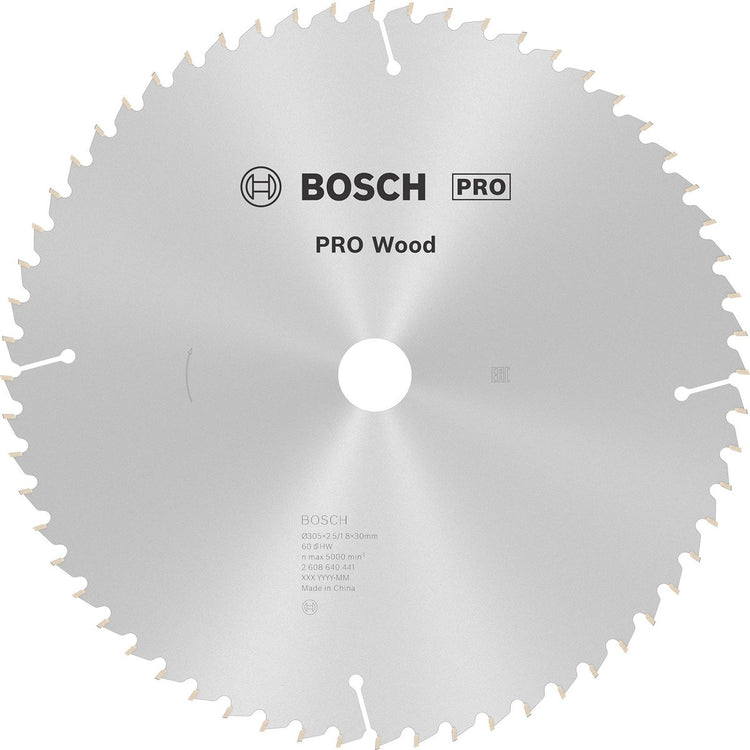 Lame de scie circulaire à bois Bosch Pro, 305 x 2,5 x 30 mm