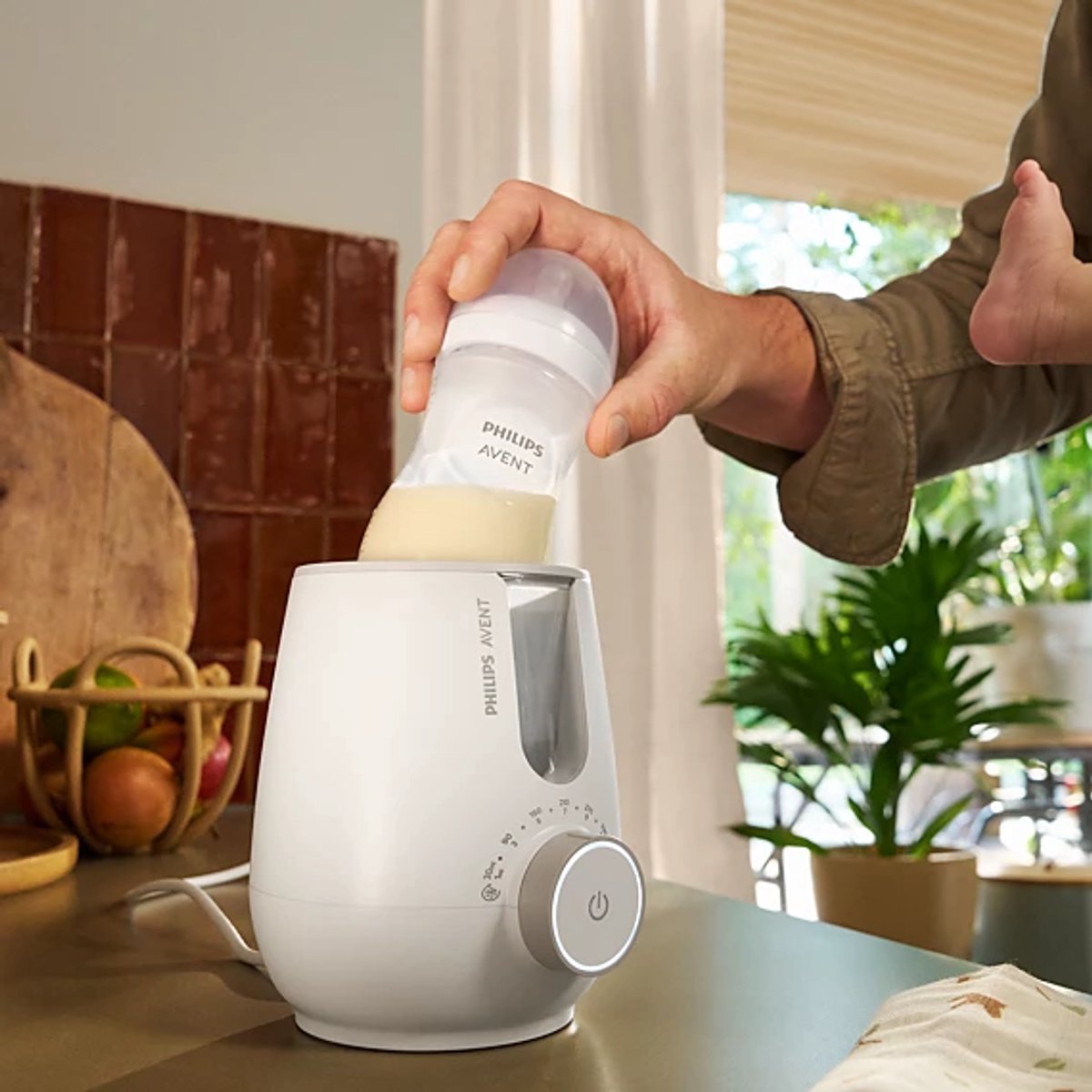 Philips avent chauffe-stérilisateur 2 en 1 premium – chauffe-biberon + stérilisateur à vapeur (scf359 00)