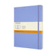 Carnet classique Moleskine - extra large - couverture rigide - ligné - bleu hortensia