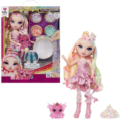 Mga Entertainment Rainbow High Rainbow scintille avec la poupée mannequin Slime Bella (rose)