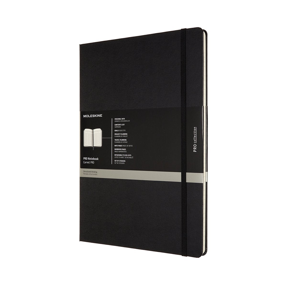 Carnet professionnel Moleskine - a4 - couverture rigide - noir