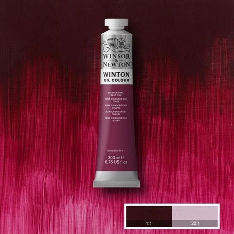 Winsor Newton Winton huile couleur 200 ml - quinacridone rose foncé 250
