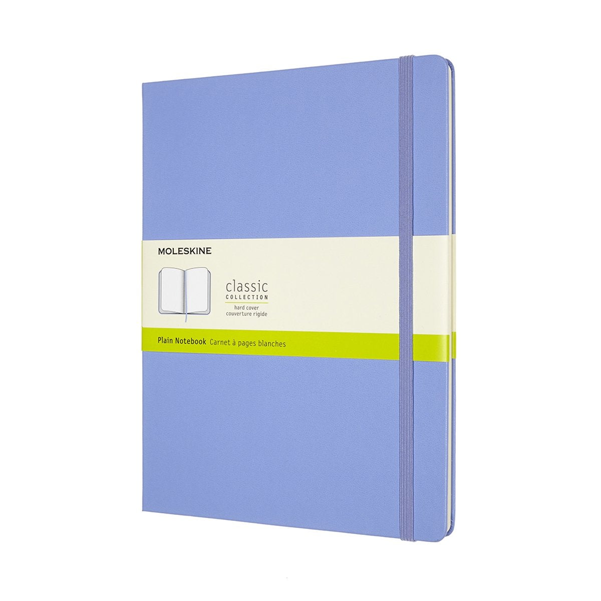 Carnet classique Moleskine - extra large - couverture rigide - vierge - bleu hortensia