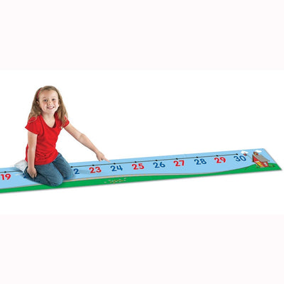 Tapis de sol pour lignes numériques de ressources d'apprentissage, mathématiques éducatives 0-30.