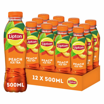 Bouchon gazéifié Lipton Ice Tea pêche (12x 50cl)