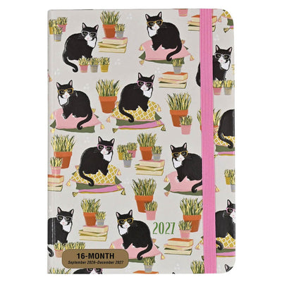Agenda Comello - 2027 - compact - 16 mois - beaux chats - 12,7x17,8cm