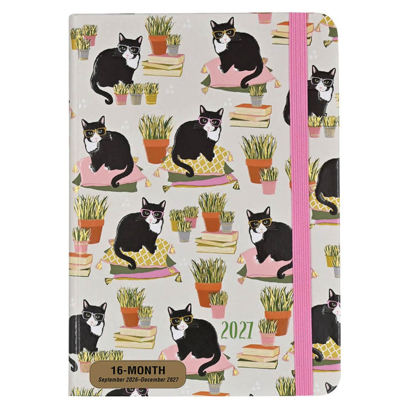 Agenda Comello - 2027 - compact - 16 mois - beaux chats - 12,7x17,8cm