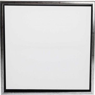 Toile d'entreprise Creativ avec cadre, dim. 40x40 cm, 360 gr, argent antique, blanc, 1 pièce