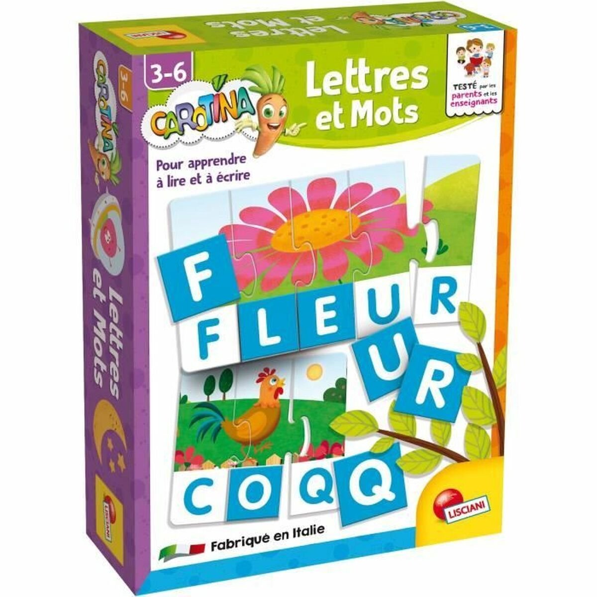 Lisciani carotina plus lettres et mots