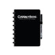 Carnet effaçable Correctbook a5 – encre noir noir – vierge – carnet réutilisable – avec lingette pour stylo – peut être complété par des pages supplémentaires