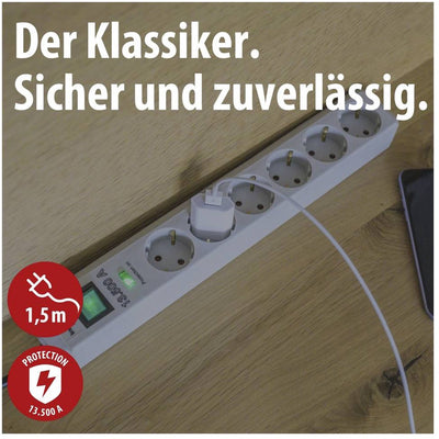 Brennenstuhl Eco-Line 13 500A Prise avec surtension BEVE