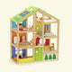 HAPE WOODEN 4 saisons maison de poupée avec meubles
