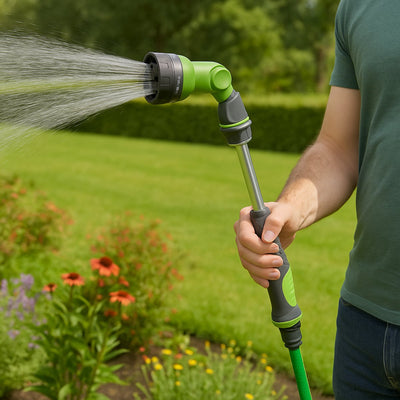 Pulvérisateur de jardin Kinzo avec 8 réglages de pulvérisation - tête de pulvérisation réglable pour l'arrosage du jardin