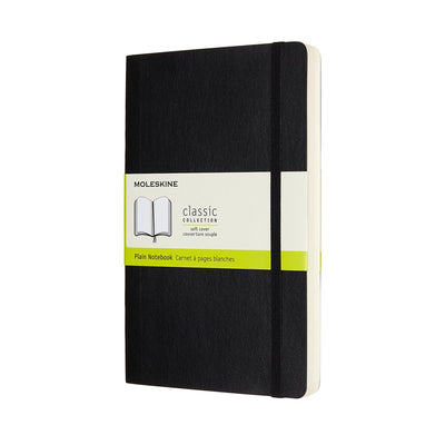 Carnet classique Moleskine - étendu - grand - couverture souple - vierge - noir