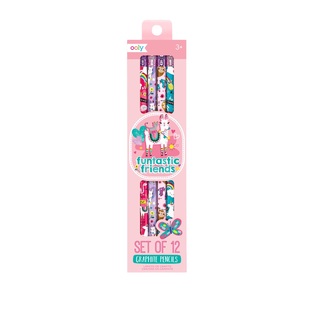 Ooly - Funtastic Friends - crayons graphite - 12 pièces