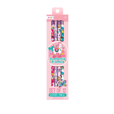 Ooly - Funtastic Friends - crayons graphite - 12 pièces