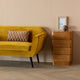 Woood fejo commode table de chevet - mdf - marron - 70x40x34