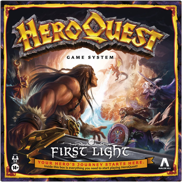 Heroquest first light - jeu de société fantastique pour adultes et adolescents - hasbro