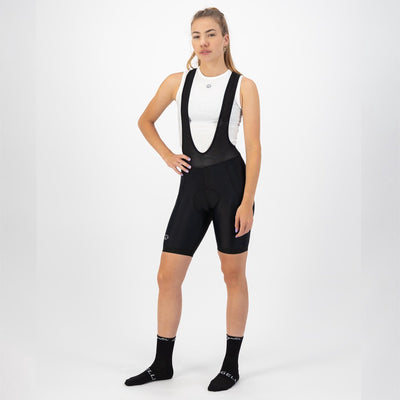 Rogelli core pantalon de cyclisme court femme - bretelles - noir - xl