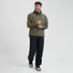 Rogelli combinaison de pluie essentielle pour banlieue - imperméable - vert armée - xxl