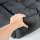 Duvo + lit pour chien duratex gris foncé s-60x45x16cm