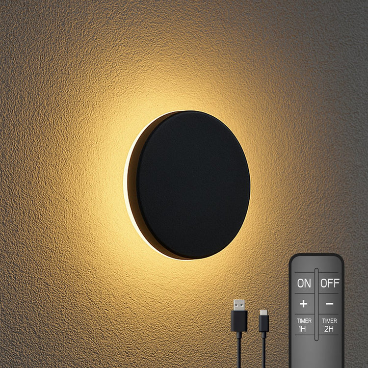 Calex holland applique calex siderno 20cm - rechargeable et dimmable - usage intérieur et extérieur - noir