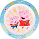 Stor s.l. assiette peppa pig junior 22 cm bleu clair blanc