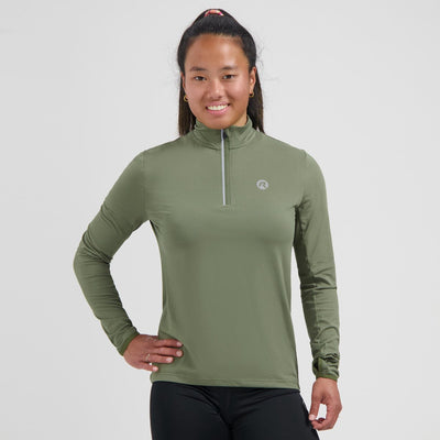 Rogelli core chemise de course femme - manches longues - vert - xs