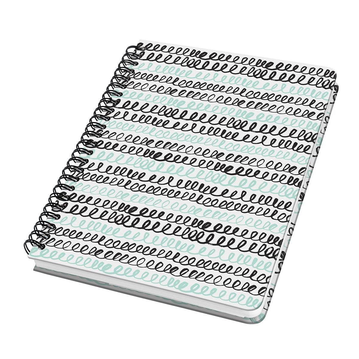 Sigel - cahier à spirale - jolie - a5 - couverture rigide - 120 pages - papier 100 grammes - points - menthe frisée - si-jn622