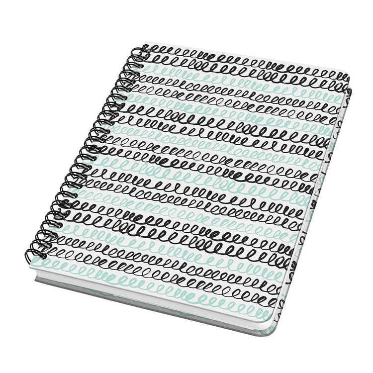 Sigel - cahier à spirale - jolie - a5 - couverture rigide - 120 pages - papier 100 grammes - points - menthe frisée - si-jn622
