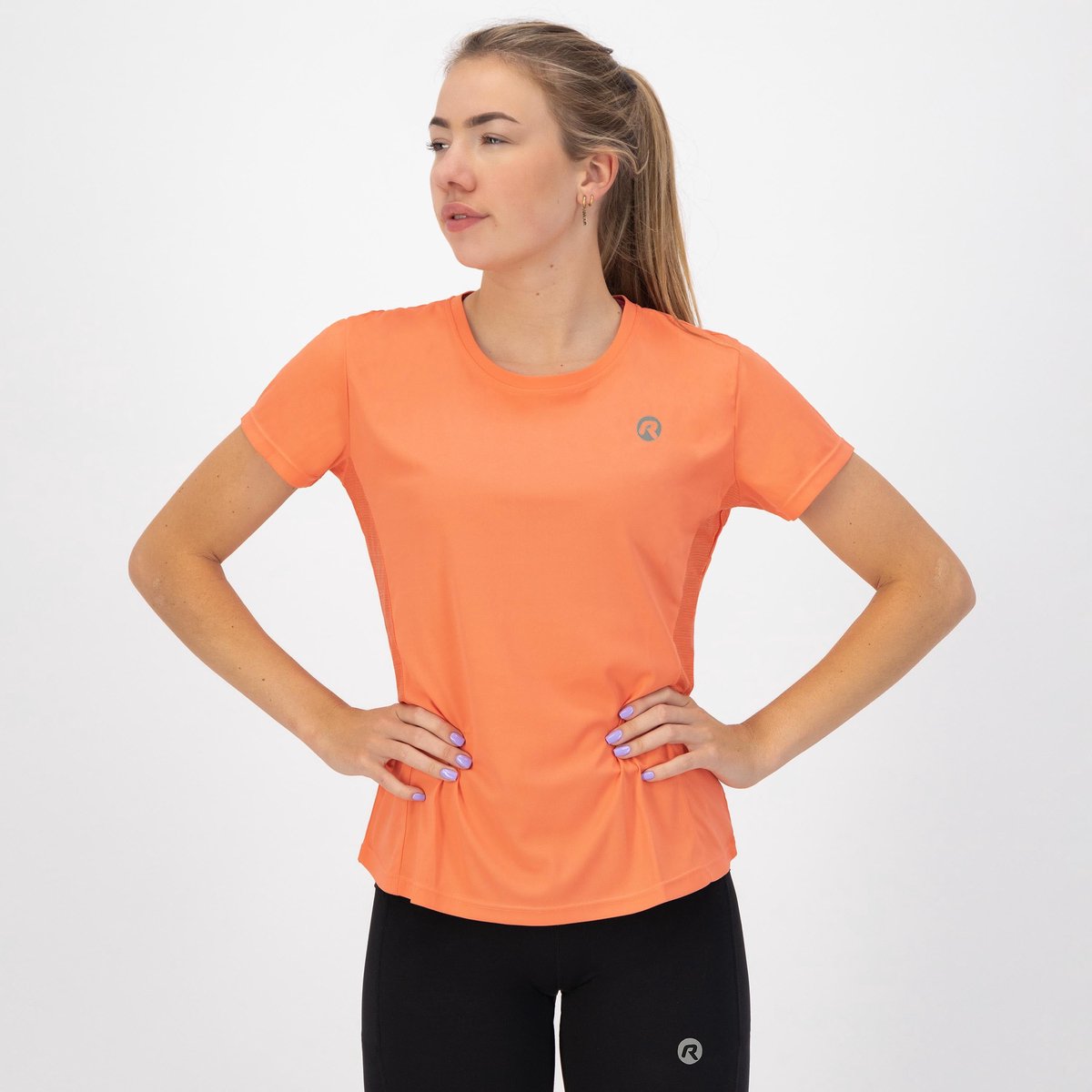 Rogelli core chemise de course femme - manches courtes - corail - m